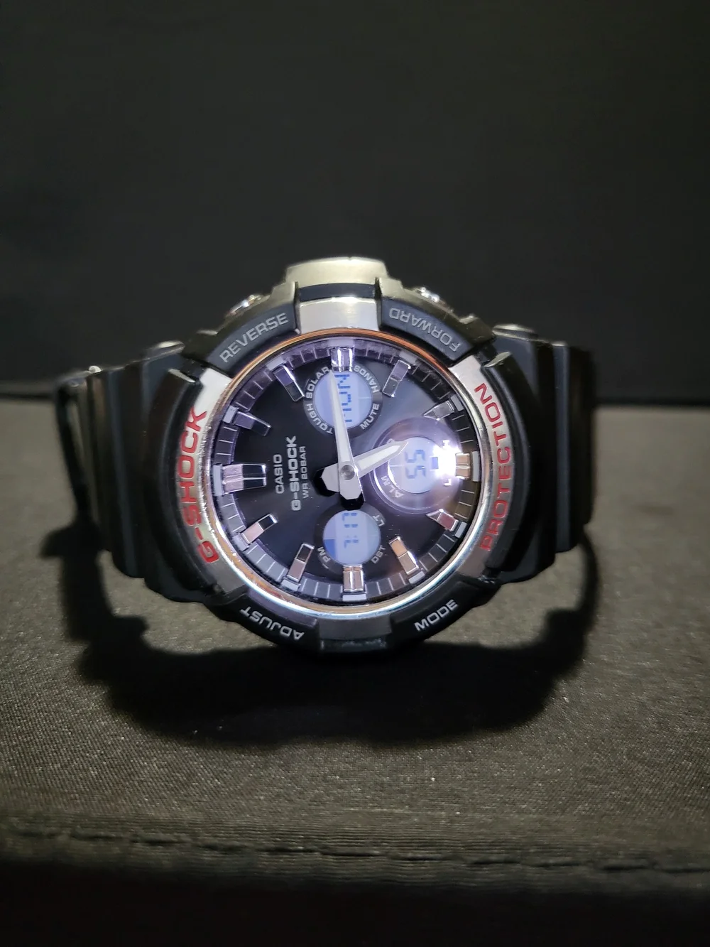 Casio G-Shock GAS-100 TOUGH SOLAR Black Analog-Digital Watch